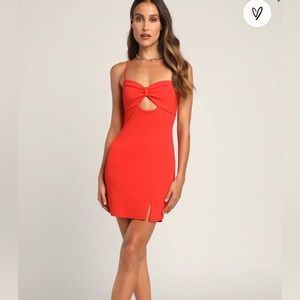 Red mini dress NEW with tags